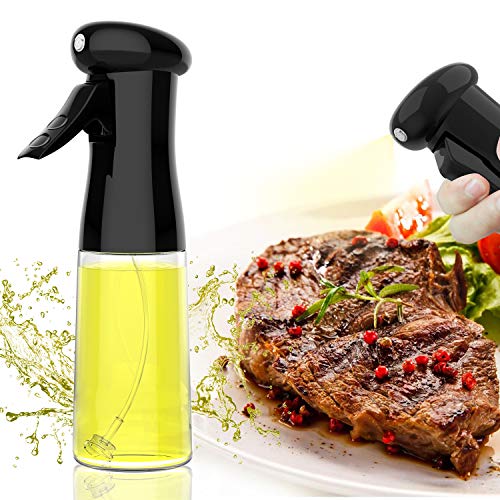 Olive Oil Sprayer, Eroboo Oil Spray Bottle, Oil Sprayer for Cooking, Baking, Roasting, Grilling, BBQ, Salad, Frying - Oil Dispenser Mister - 7.1oz/210ml