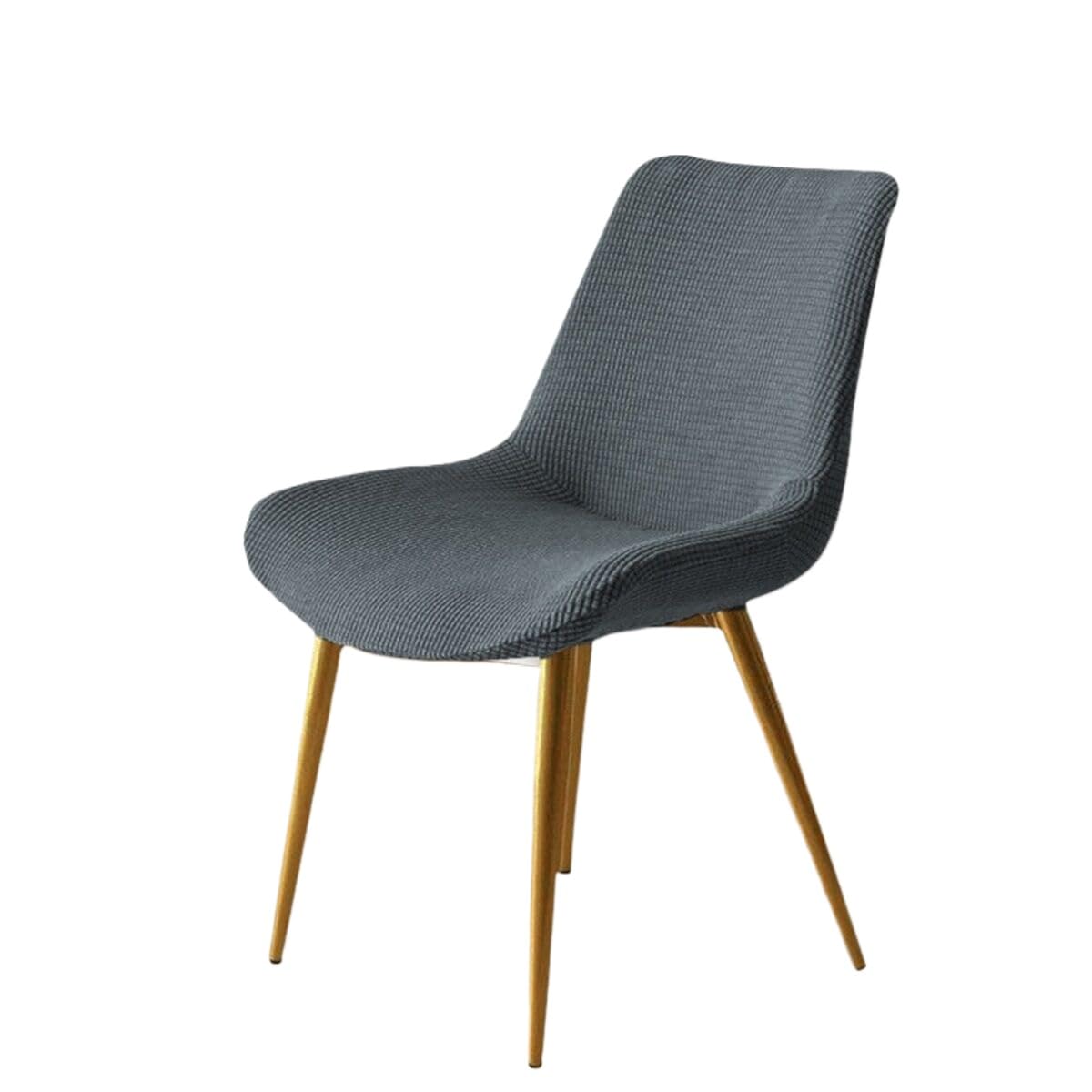 SZHMZ Stretch Chair Slipcover Shell Chair Covers Back Dining 6/2/4PCS Stretch Shell Dining Chair Slipcovers,Jacquard Scandinavian Dining Chair Covers Washable Removable Chair Protector(Z,6PCS)