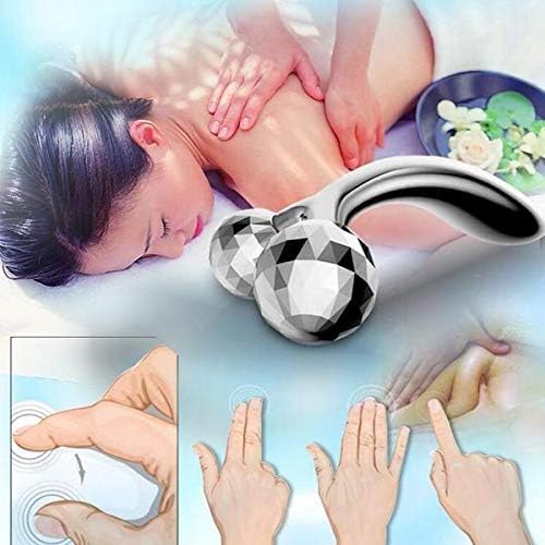 Waterproof Professional 3D Manual Roller face Massager Excellent 3D Face Massager 360 Rotate Machine for Women 2 Wheel Full Body Shaping Skin Lifting Wrinkle Remover