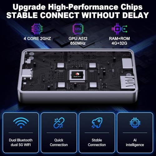 Image of Tobo Ai Box Wireless CarPlay Adapter Auto, Neflx /Yo-Tube /TikTok Vehicle Level Chip Stable Connect HD Navigation 3-in-1 Magic Box Split-Screen & Mirroring Magic CarPlay (4GB RAM+32GB ROM TD-1522WA