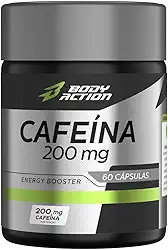 Cafeina 200mg - 60 Cápsulas - Body Action