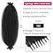 Springy Afro Twist Hair Natural Black 30 Inch 3 Packs Marley Twist Braiding Hair Pre-Separated Kinky Twist Crochet Hair Wrapping Hair for Soft Locs Synthetic Hair Extensions (8 Strands/Pack, 1B)
