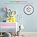DreamSky Teaching Clock for Kids Learning to Tell Time - Silent Analog Clock for Kids Room Decor/Bedroom/Classroom/Playroom, 10 Inches Colorful Wall Clock Helps Kids Easier to Tell Time