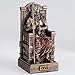 Veronese Design 3 3/8 Inch Zeus Sitting On Throne Holding Thunderbolt Resin Sculpture Painted Bronze Finish Miniature