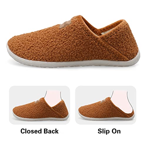 Image of Spesoul Fuzzy House Slippers for Women Men Indoor Closed Back Lightweight Cozy Faux Furry Lining Barefoot House Shoes Slipper Socks for Bedroom Home Office Yoga Outdoor Walking Shoes
