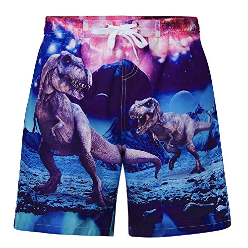 Idgreatim 6T Kids Boys Swim Trunks 3D Graphic Dinosaur Bathing Suit Casual Quick Dry Outdoor Shorts Beach Pants 6-7 Years #TOP12