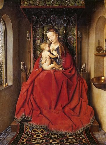 Cuadro Jan Van Eyck para paredes vacías: vista su hogar con la elegante Dama de Lucca 60x90