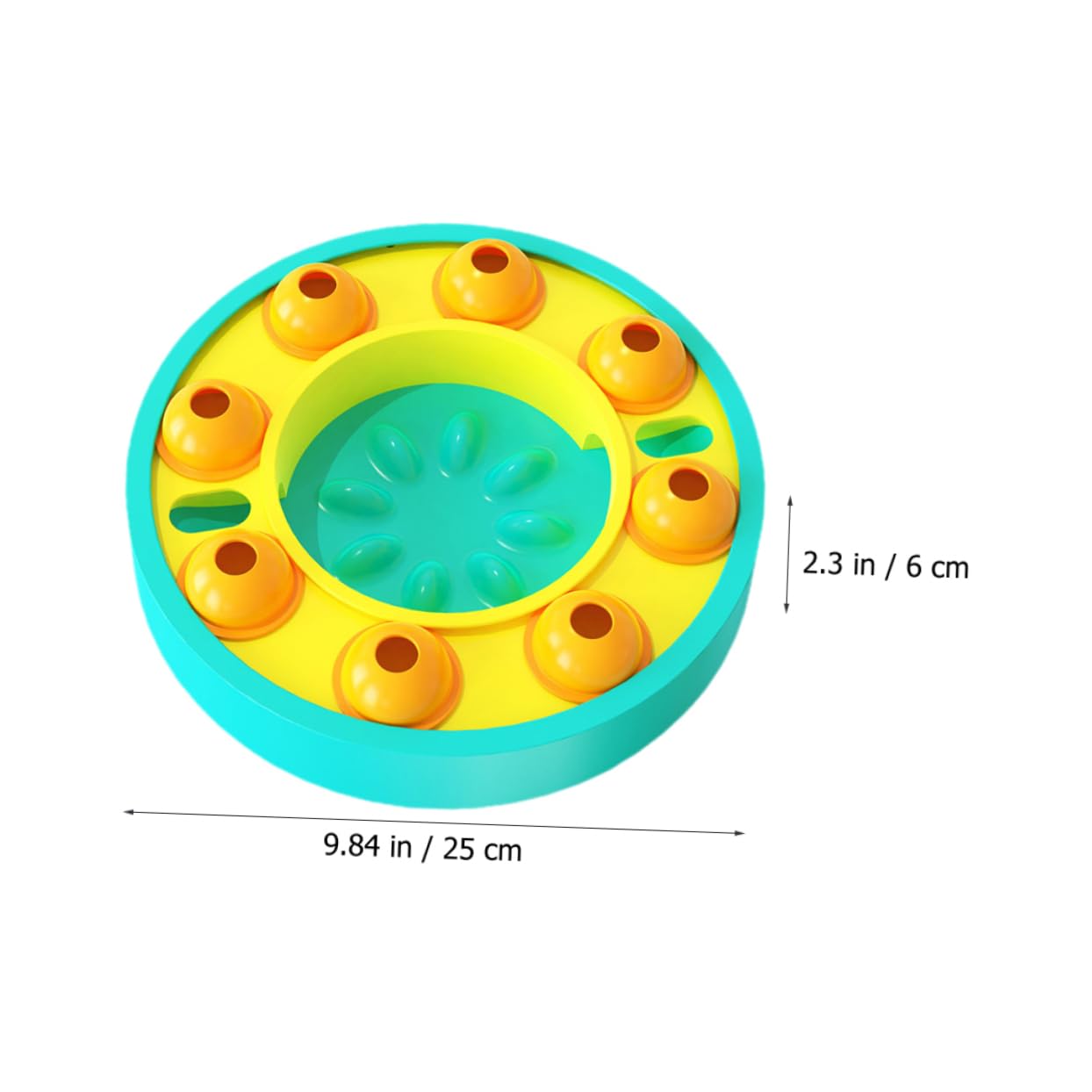 Abaodam Gamelle Lente pour Chien en Plastique, Jouet Distributeur de Croquettes pour Chiot, Améliore L'intelligence et Facilite la Digestion, pour L'alimentation Interactive