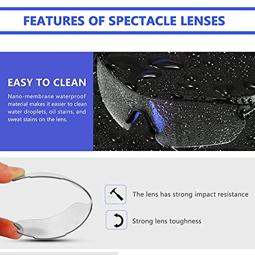 KOOTU Photochromic Cycling Sunglasses for Men Women, UV Protection Clear Transition Sunglasses, Sport Goggles with Night Vision Lenses and Polarized Lenses Perfec