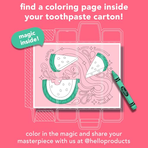 Image of Hello Oral Care Kids Fluoride Free Toothpaste, Natural Watermelon, 4.2 Ounce