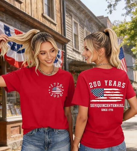 Image of Ithalt Women 4th of July Shirt Fourth of July Shirts USA Sequin Tshirt American Patriotic T-Shirt Stripes Tee Tops
