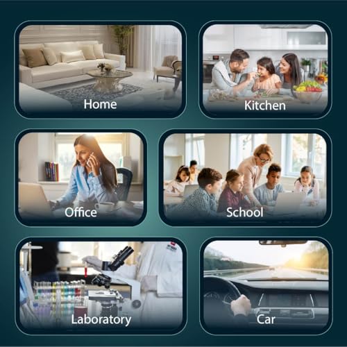 Image of 8 in 1 Air Quality Monitor AQI CO2 TVOC HCHO Temperature Humidity Portable Indoor Outdoor Detector Alarm Device