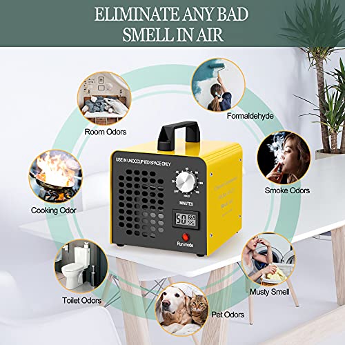 Ozone Generator10,000 Mg/H High Capacity Ozone Machine Odor Removal Home Deodorizer, Suitable For Home, Pet And Car #TOP6