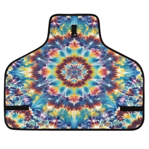 Delantal de trabajo tie dye unisex con múltiples bolsillos miniatura 1