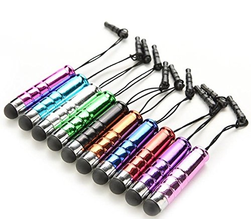 HQ-CLOUD®Lot de 10 minis Stylets capacitifs universels pour Apple Samsung Huawei WIKO Sony ASUS Google Nexus