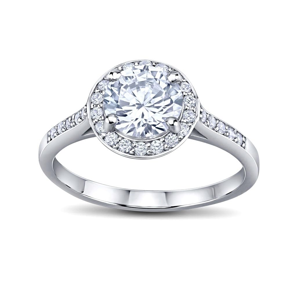 SILVEGO Anello di Fidanzamento Skye in Argento 925 con Swarovski Zirconia, FNJSMR035sw