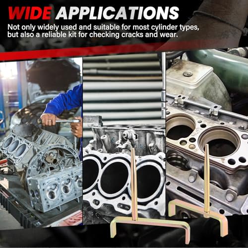 DASBET Cylinder Head Stands | 2PCS Cylinder Head Stand Holder Tool Automobile Engine Cylinder Head Bracket with Tapered Mandrels Cylinder Head Work Stand Set for Engine Maintenance and Storage
