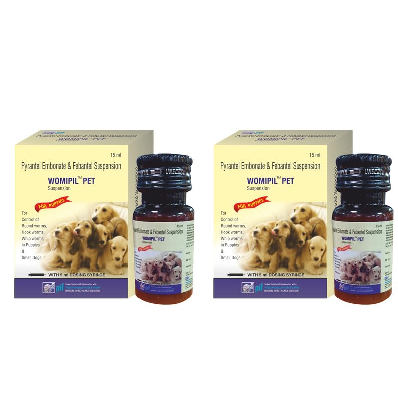 Pil Multi-Spectrum Dewormer Syrup for Dogs | Fight Against Multiple Worm infections | Deworming Syrup for Puppies & Young Dogs (15ml Each) (Pack of 2) (B0CWP7N5ZC) Amazon Price History, Amazon Price Tracker