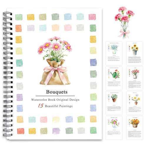 Cahier d'exercices d'aquarelle pour surmonter la peur de la page blanche chez les débutants