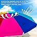 AMMSUN 6.5 Foot Heavy Duty High Wind Beach Umbrella with air vent & Tilt Sun Shelter, UV 50+ Protection Outdoor Sunshade Umbrella with Carry Bag for Patio Garden Beach Pool Backyard, Rainbow