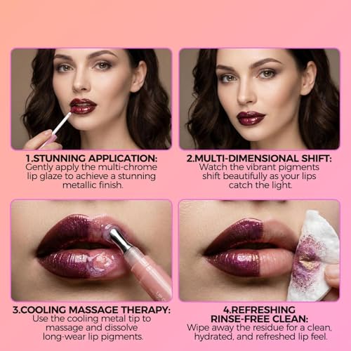 Gloss labial hidratante que soluciona los labios secos con brillo duradero 7