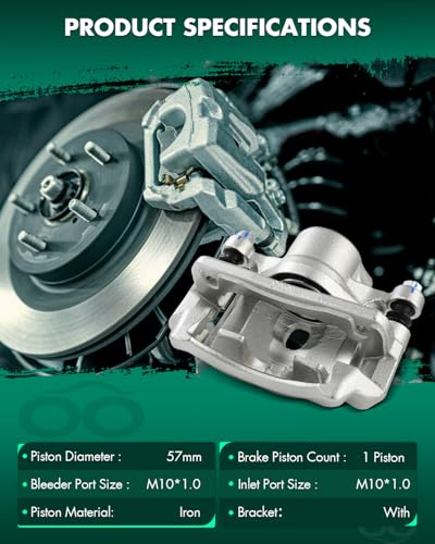 Image of SCITOO 1PC 19B2090 Front Driver Side Disc Brake Caliper With Bracket