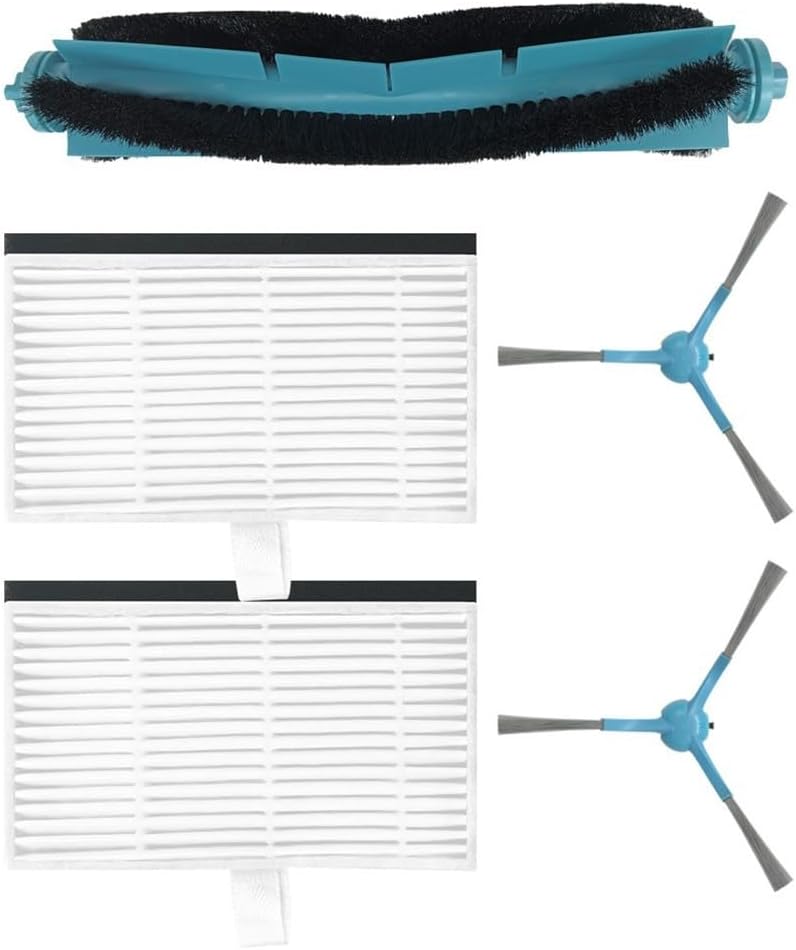 Replacement Parts Kit, For Cecotec, For Conga 9590, 9990, 10090, AI Robot Vacuum Cleaner, Main Brush, Side Brushes, Efficient Cleaning Set