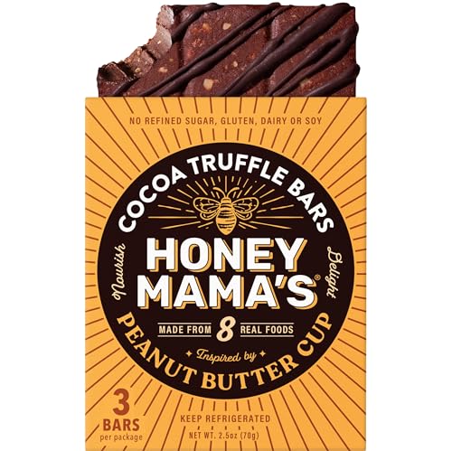Honey-Mamas-Peanut-Butter-Cup-Cocoa-Truffle-Bars-No-Refined-Sugar-Gluten-Free-Dairy-Free-Soy-Free-Paleo-25-Ounce-3-Serving-Bar Honey Mamas Peanut Butter Cup Cocoa Truffle Bars No Refined Sugar Gluten Free Dairy Free Soy Free Paleo 25 Ounce 3 Serving Bar