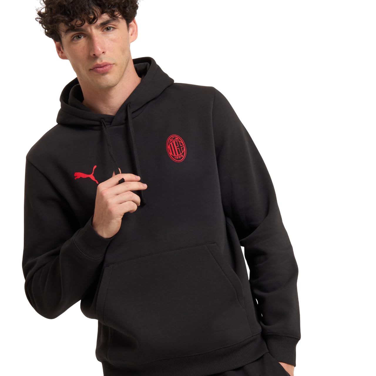 A.C. Milan Felpa con Cappuccio Ftbless Felpa con Logo A.C. Milan e Puma, Prodotto Ufficiale Unisex - Adulto