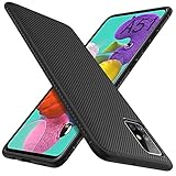 [page_title]-iBetter für Samsung Galaxy A51 Hülle, Ultra Thin Silikon hülle Abdeckung Telefon Case Stoßfest Case Handyhülle Schutzhülle Shock Absorption Backcover passt für Samsung Galaxy A51 Smartphone,Schwarz
