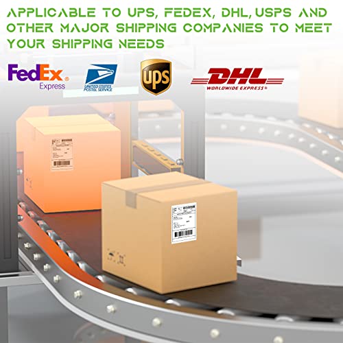 Mflabel® 4 Rolls Of 450 Direct Thermal Shipping Labels 4X6 For Zebra 2844 Zp-450 Zp-500 Zp-505 #TOP4