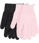 Bath Exfoliating Gloves for Shower,JASSINS Thick Soft Double Exfoliating Shower Gloves,Dead Skin ...