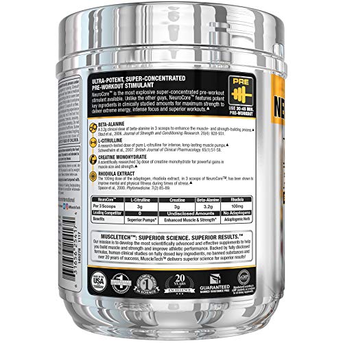 MT Pro Series Neurocore Pre-Workout 50 servings Fruit Punch US/INTL - Image 4