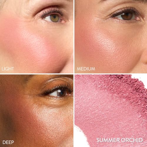 Image of LAURA GELLER NEW YORK Baked Blush-n-Brighten Marbleized Blush + Angled Brush, Summer Orchid