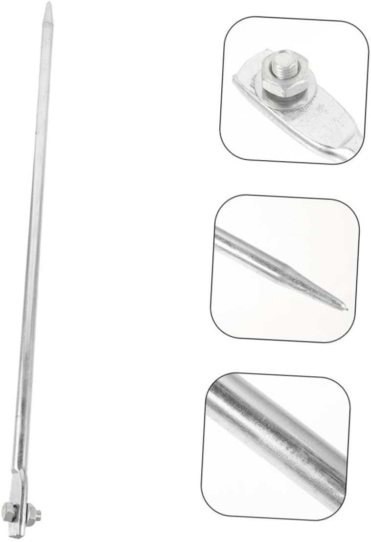 3pcs Galvanized Grounding Rods: Ground Stake Welding Rods Electrical Bars Earthing Products For Household Electrical Protection