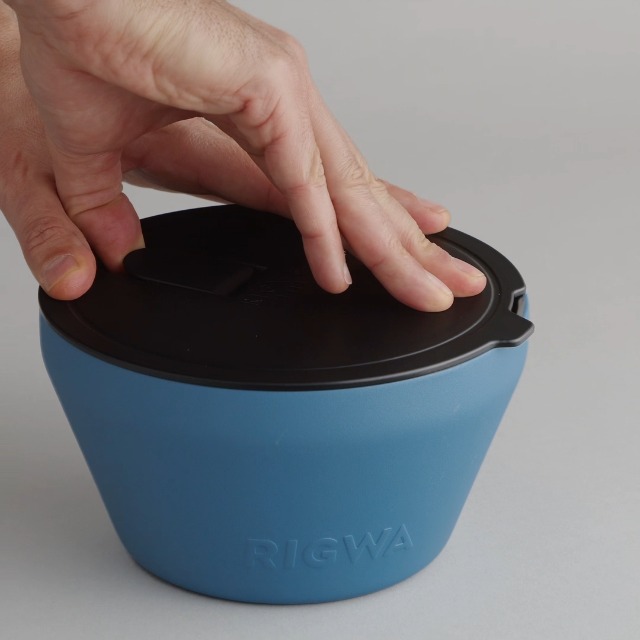 Amazon.com: RIGWA 不鏽鋼保溫食物容器- 冷熱保溫碗- 真空密封食品容器