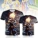 Jyuesi Robusto Hombre Cartoon Anime Estampado Verano Camiseta Dragon Ball Z Goku...