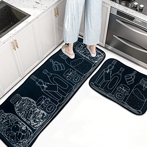 Image of Home Cloud Rubber 6mm Fruit Printed Thick Anti Slip, Washable, Big Size, Printed, Designer Folding Kitchen Mat for Floor Home Bedroom - , Standard Size (40 x 120 cm 40 x 60 cm)