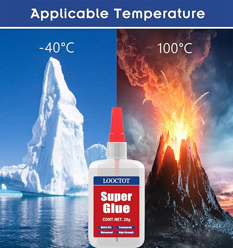 Image of (2-in-1) Super Glue with Brush Applicator & Nozzle, Mess Free Superglue Brush, Instant Glue for All Purpose and Fast Setting for Projects and Repairs,3000 CPS Clear Cyanoacrylate Glue
