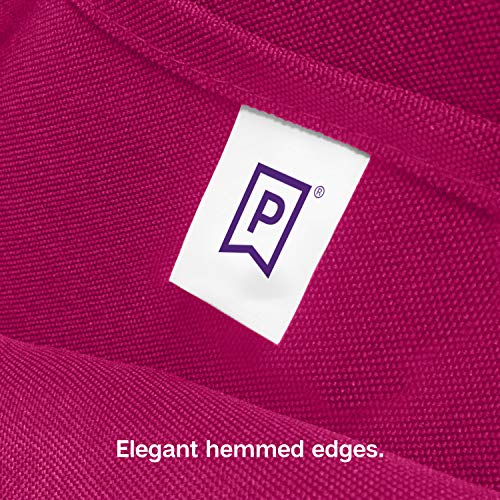 Image of Gee Di Moda Rectangle Tablecloth - 90 x 156 Inch Fuchsia Table Cloth for 8 Foot Tables with Floor-Length Drop - Heavy Duty Washable Fabric for Holiday Party, Dinner, Weddings & Baby Shower