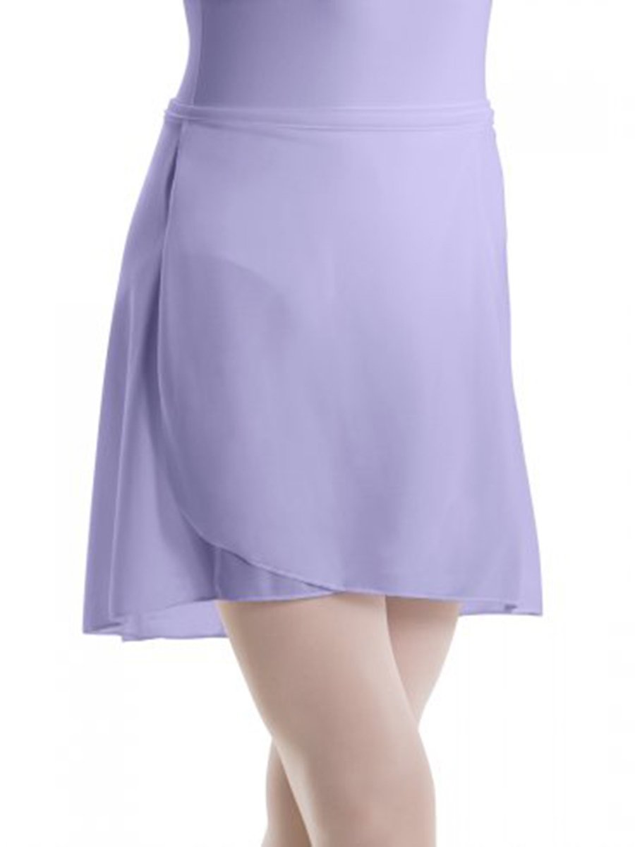 Motionwear Pull-On Wrap Crepe Skirt 1011 (IC (6X7), Lavender)