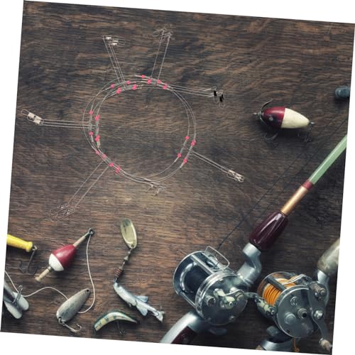 Abaodam Durable Wire Fishing Leaders con Anzuelos miniatura 2