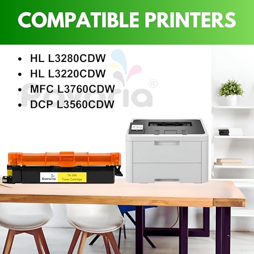 Image of TN 269 Compatible Toner Cartridge for Brother HL L3280CDW HL L3220CDW MFC L3760CDW DCP L3560CDW Printer (TN 269 Yellow Toner Cartridge Pack of 1)