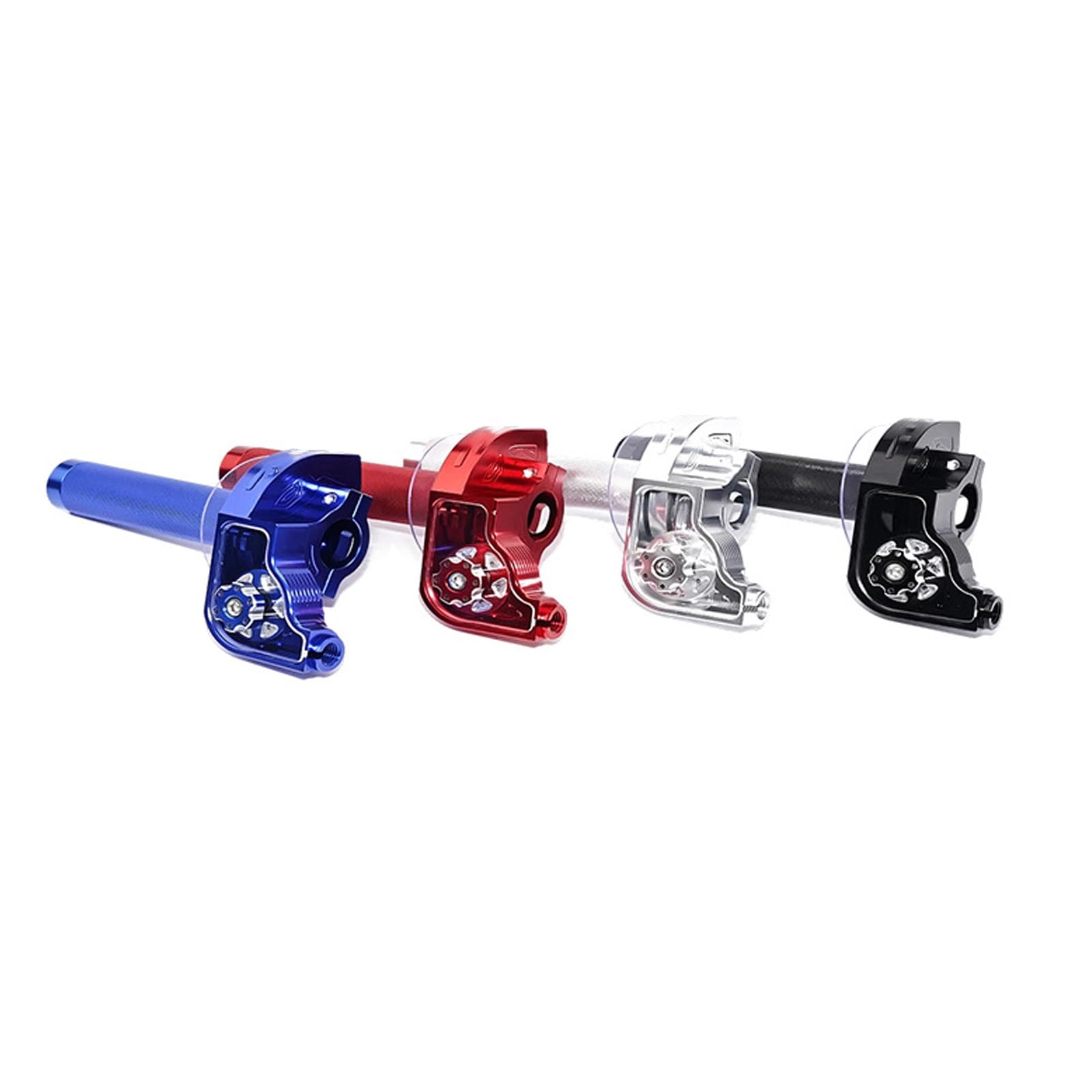 Aluminium Motorrad Gasgriff M10 x 1,5 Gewinde Dirt Bike Scooter 22 mm Lenkersteuerung langlebiger Motorrad-Drehgriff