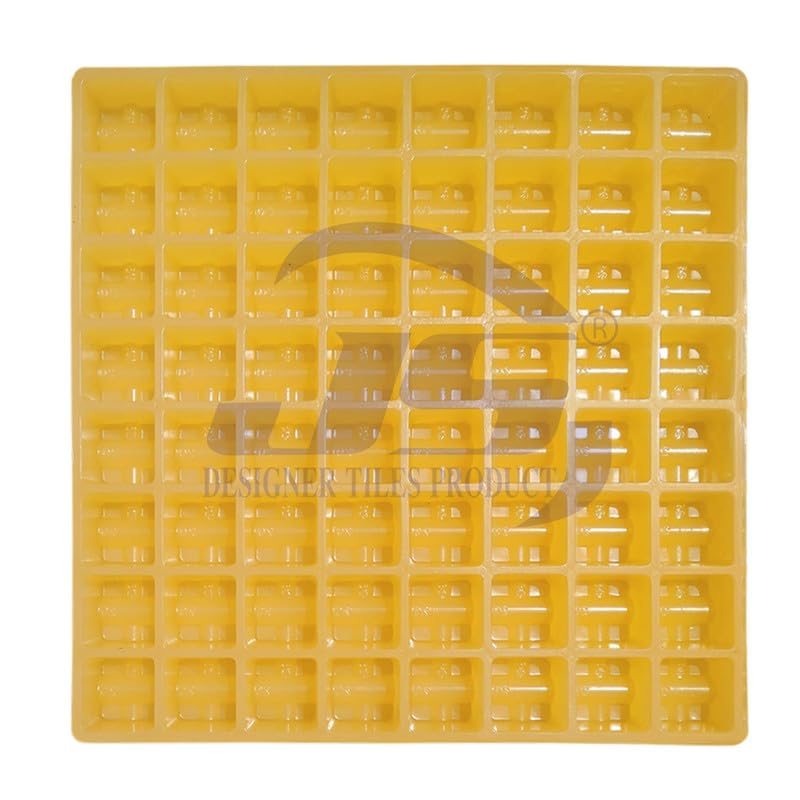 JS DESIGNER TILES PRODUCT | Rubber Cover Block Mould 20,25.MM (64 Cavaty)(+) | PVC Cover Block Mould | Rubber Cover Block Mould | Cover Block Rubber Mould | Cover Block Mould (Make in India)