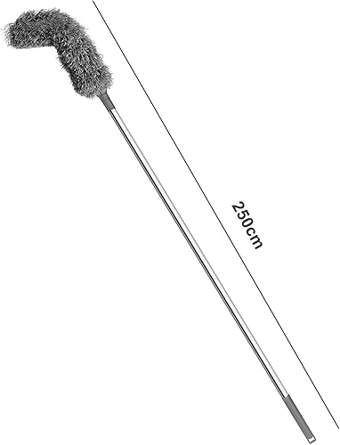 Miniatura 8 de AOKID Cepillo de limpieza, cepillo de limpieza de canalones, cepillo de limpieza de canalones, herramienta de limpieza de techos con poste de