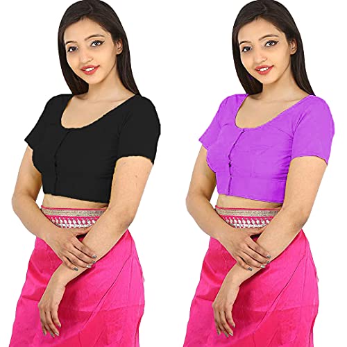 Image of Namita Women's Rubia Cotton Solid Half Sleeve Blouse
