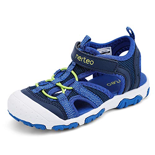 Nerteo NT190703NAVYROYALBLUE23 Boys Sandals Toddler thumb #2