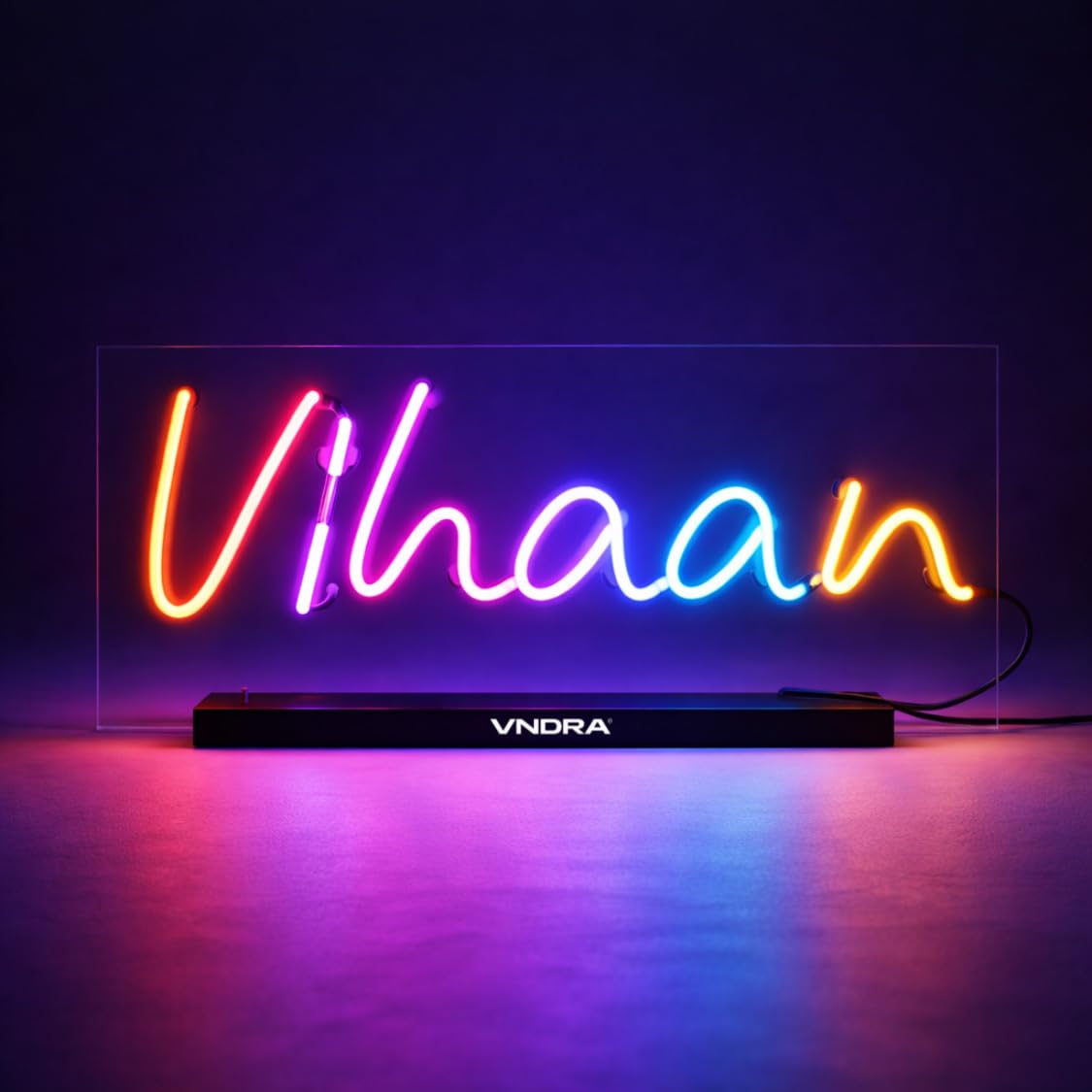 Customized Neon Light Name Plate for Wall & Table, Personalized LED Name Light for Bedroom, Kids Room & Desk Decor, Birthday Gift, Name Reveal Board-image-46