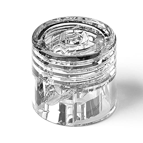 3x Stück - Zweiteilige Affenschaukel für Textilkabel, Aufputz-Kabelhalter für Lampe, Transparent